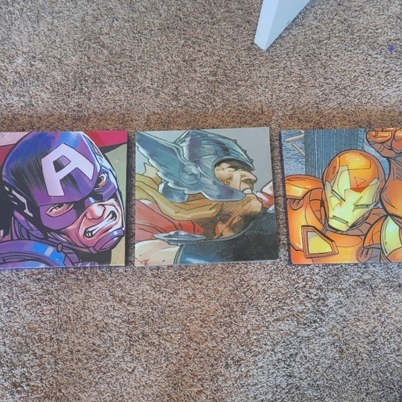 Marvel Other - SET of three avenger canvas prints